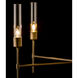 Vela 5 Light 30.3 inch Dark Smoke Chandelier Ceiling Light in Clear
