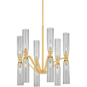 Harpswell 12 Light 25 inch Aged Brass Chandelier Ceiling Light