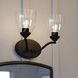 Bellwood 2 Light 13.5 inch Matte Black Bathroom Light Wall Light