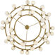Selene LED 60 inch Lacquered Brass Chandelier Ceiling Light in Swirled, Multi Tier
