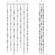 Constellation LED 36 inch Satin Brass Chandelier Ceiling Light in 3000K, White, Standard Suspension
