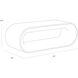 Capsule White Outdoor Bench