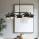 Alora Mood Tetsu 5 Light 38 inch Matte Black Chandelier Ceiling Light