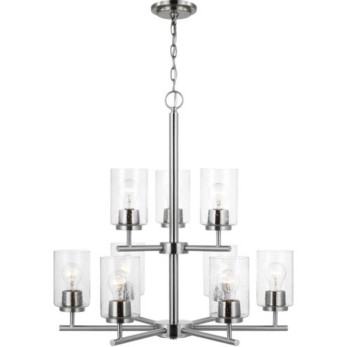 Oslo 9 Light 26 inch Brushed Nickel Chandelier Ceiling Light