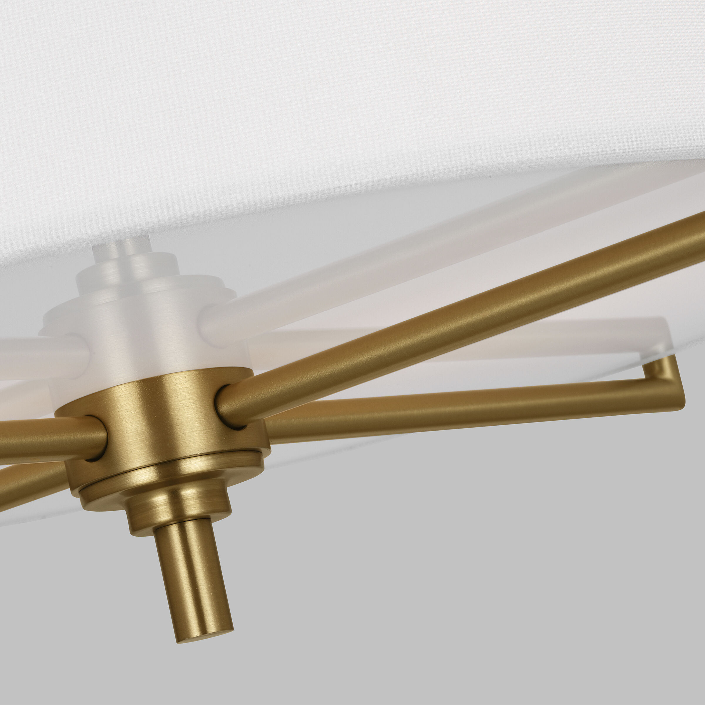 C&M by Chapman & Myers Perno 2 Light 15 inch Burnished Brass Semi-Flush Mount Ceiling Light