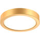 Delta 1 Light 6 inch Gold Flush Mount Ceiling Light