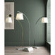 Cloister 70 inch 75 watt Oil Rubbed Bronze and White Floor Lamp Portable Light