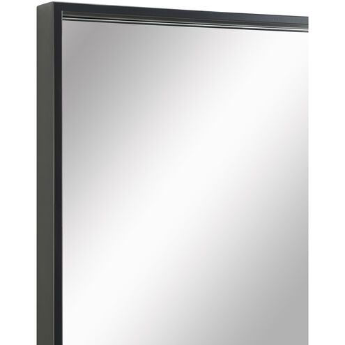 Annalise 45 X 30 inch Clear and Matte Black Wall Mirror