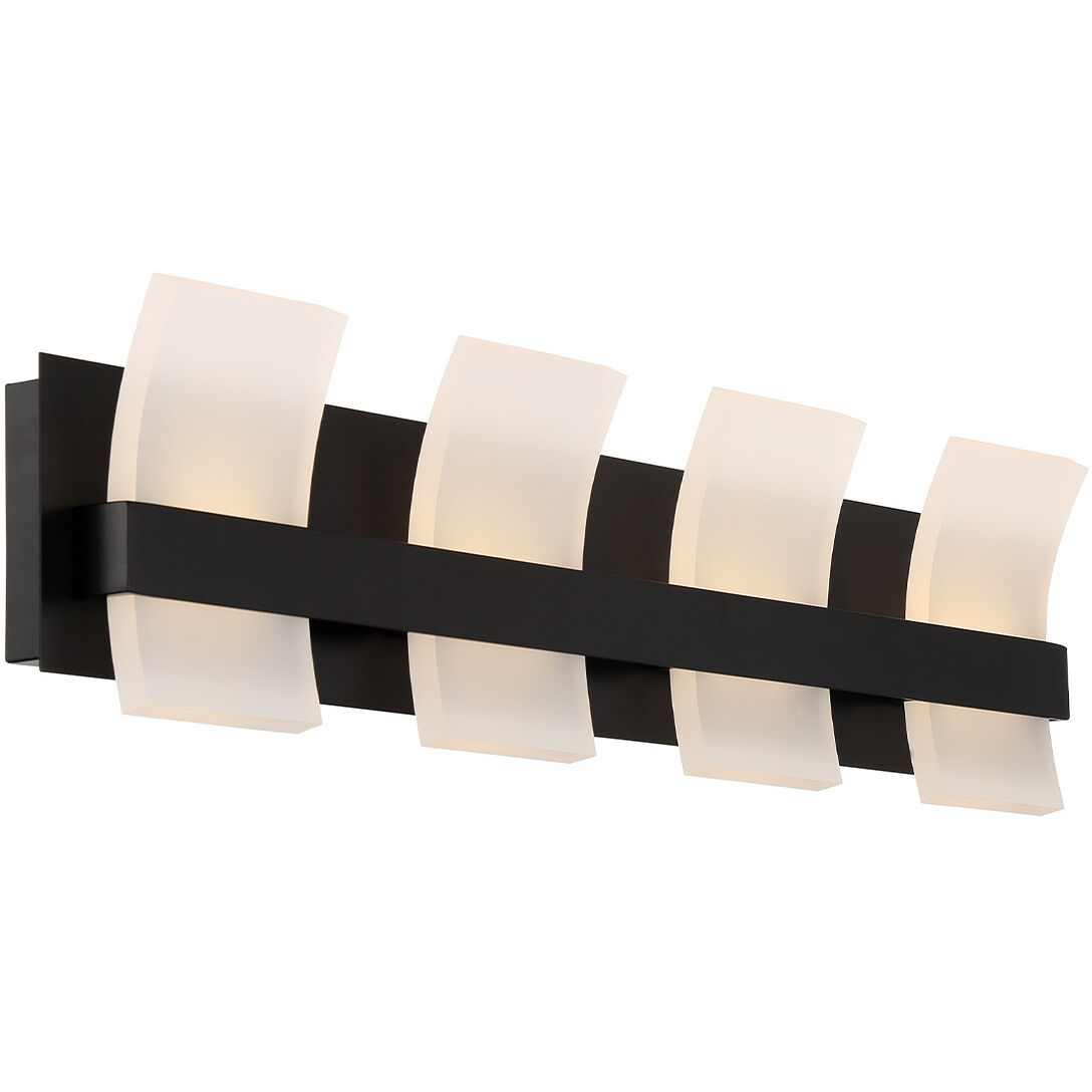Cambridge LED 28.75 inch Black Vanity Light Wall Light