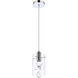 Hana 1 Light 7 inch Chrome Pendant Ceiling Light