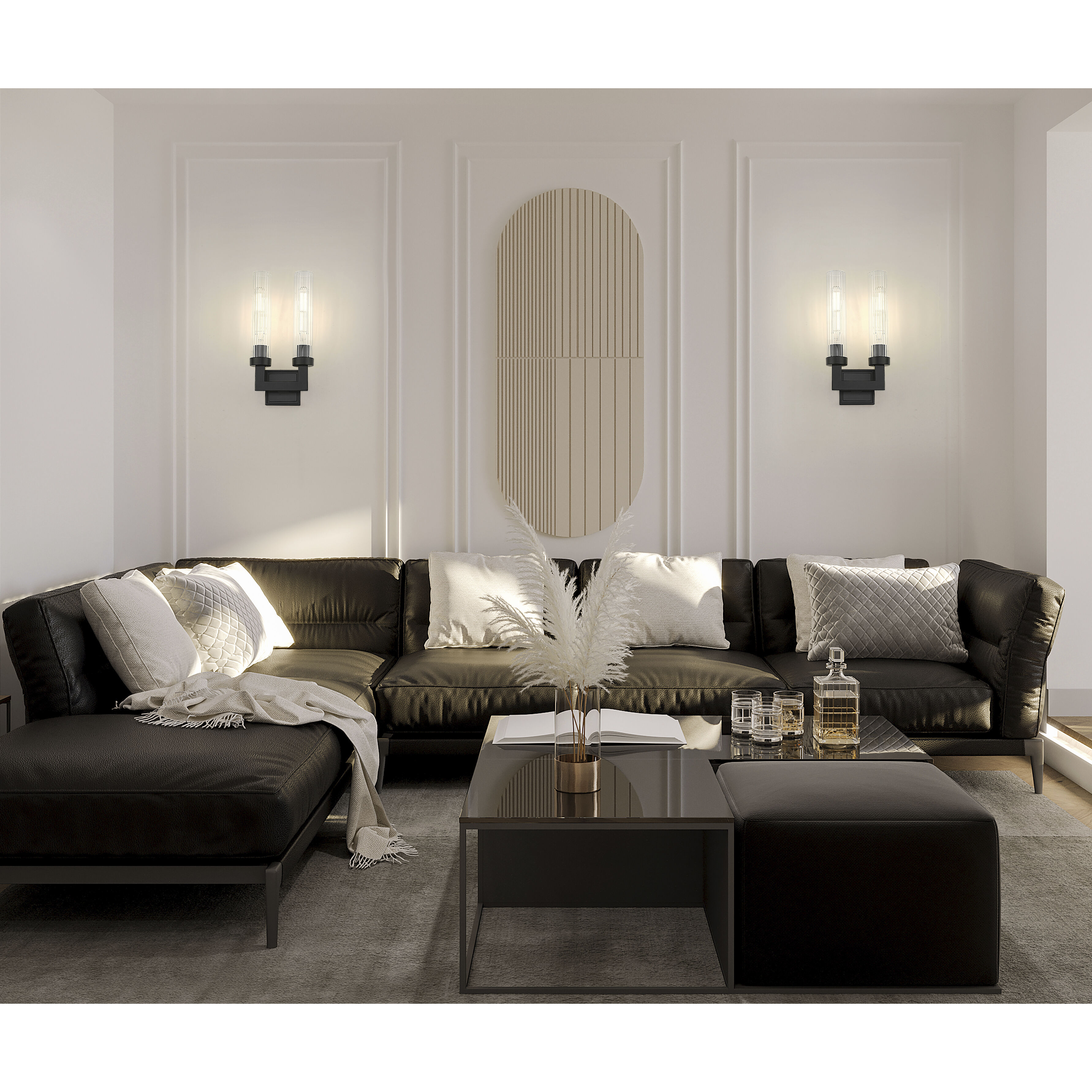 Beau Wall Sconce Wall Light in Matte Black