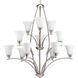 Athy 12 Light 38 inch Brushed Nickel Chandelier Ceiling Light