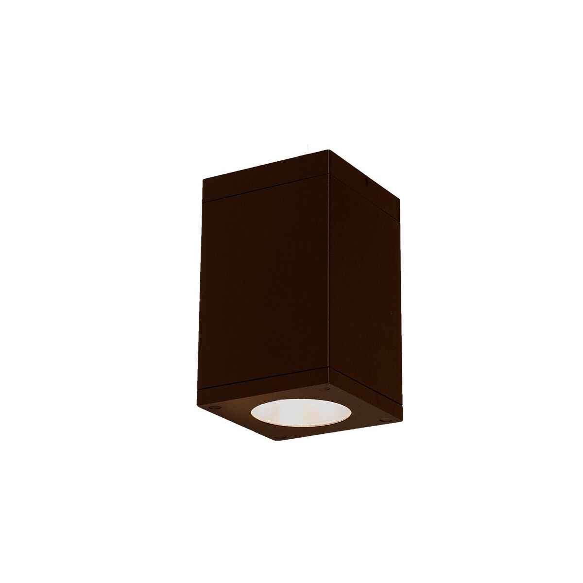 Cube Arch LED 5.5 inch Bronze Outdoor Flush in Flood, 85, 3500K