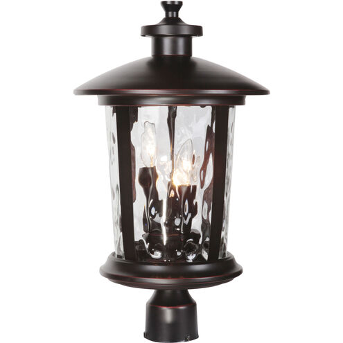 Summerhays 3 Light 17.25 inch Oiled Bronze Gilded Outdoor Post Mount, Large