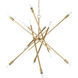 Vicontessa 8 Light 35 inch Alturas Gold Chandelier Ceiling Light, Large