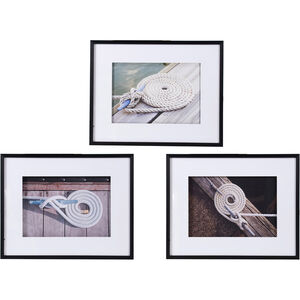 Boater Knot Black Wall Art