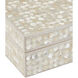 Gerri Dot 11 inch Natural and Cream Boxes, Set of 2