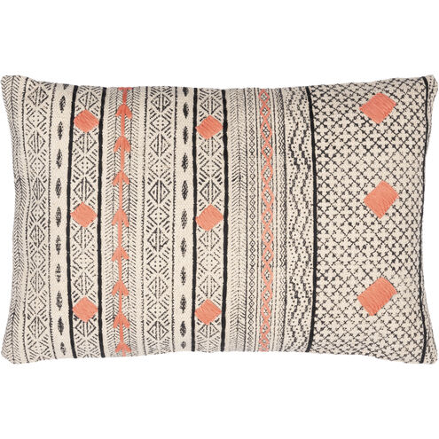 Zoya 24 X 24 inch Ivory Pillow Kit, Lumbar
