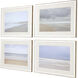 Waterside Blue and Gray and Beige and White Framed Art