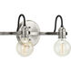 Axle 2 Light 16 inch Brushed Nickel Bath Vanity Wall Light