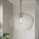 Pomari 1 Light 14 inch Vintage Brass Pendant Ceiling Light