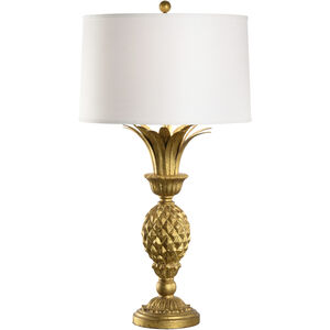Pineapple 28 inch 100.00 watt Gold Table Lamp Portable Light