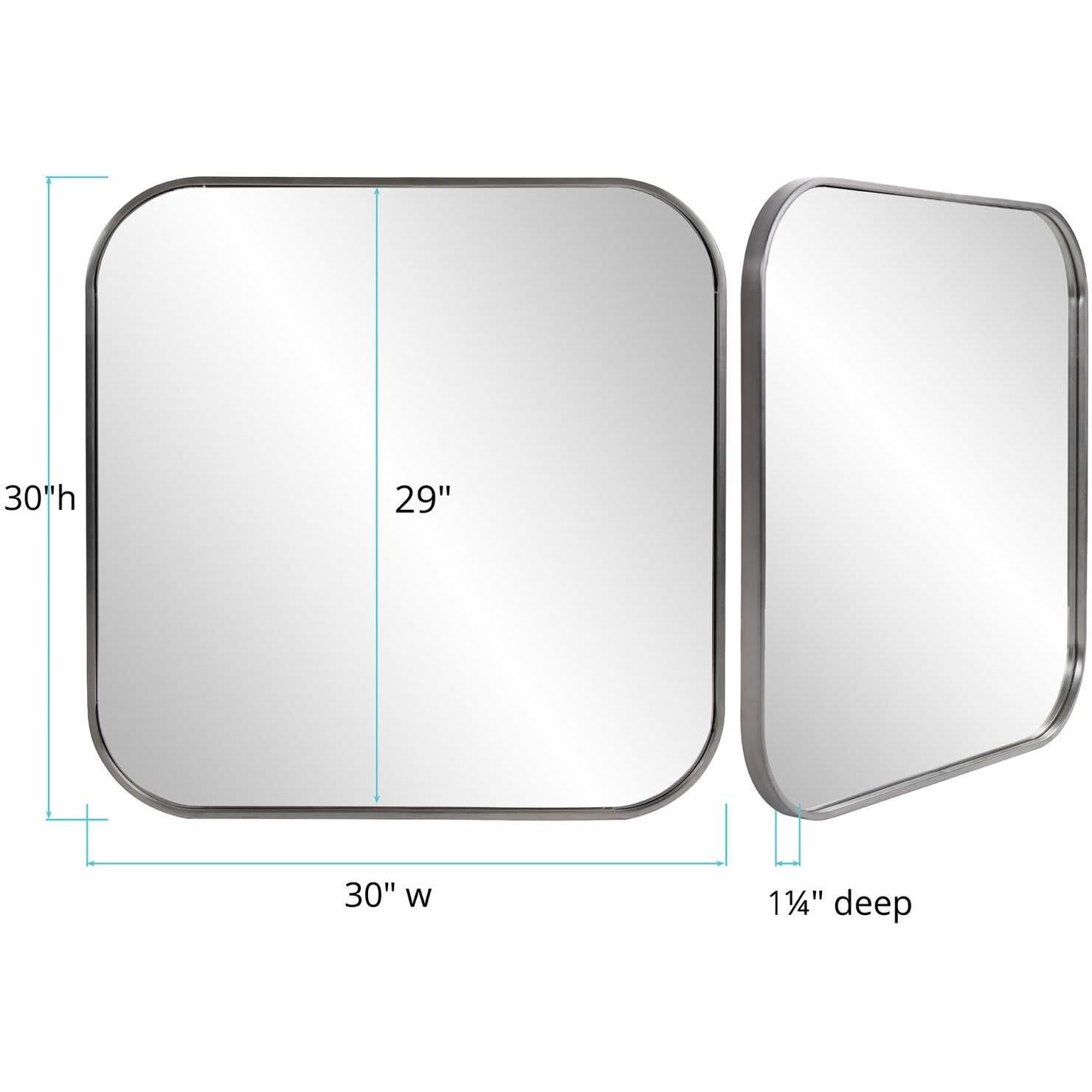 Copenhagen 30 X 30 inch Silver Mirror