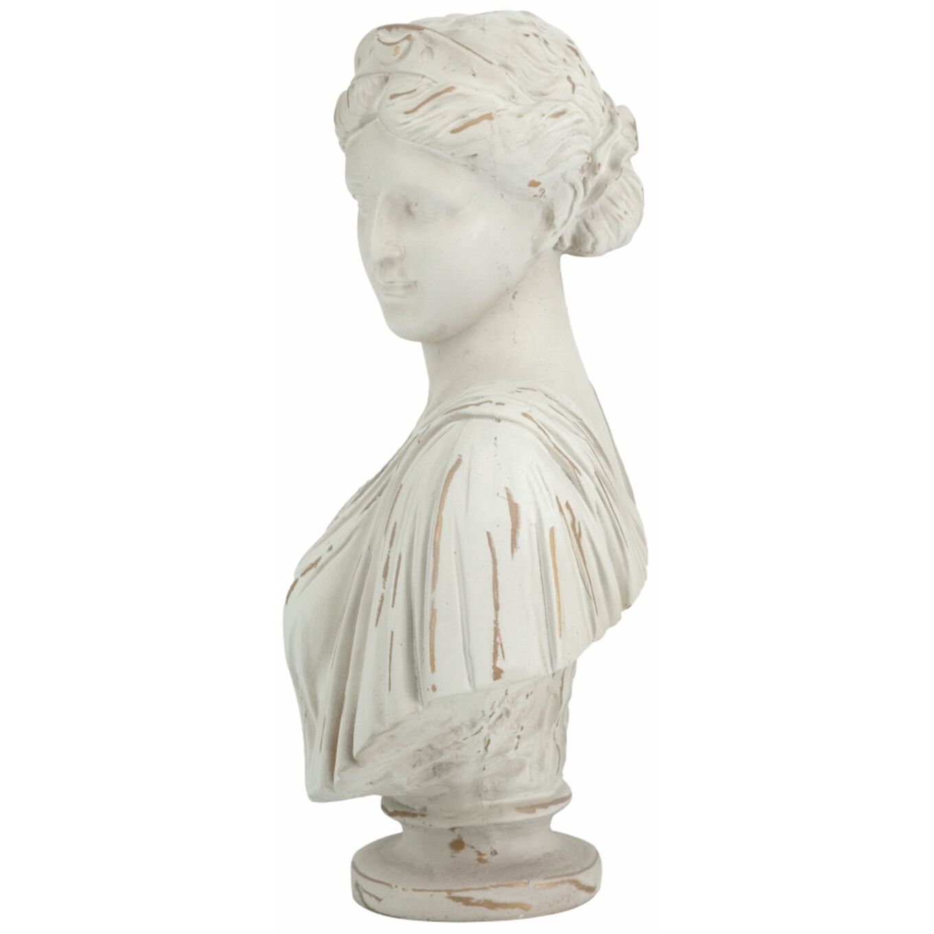 Baroque White and Gold Statue