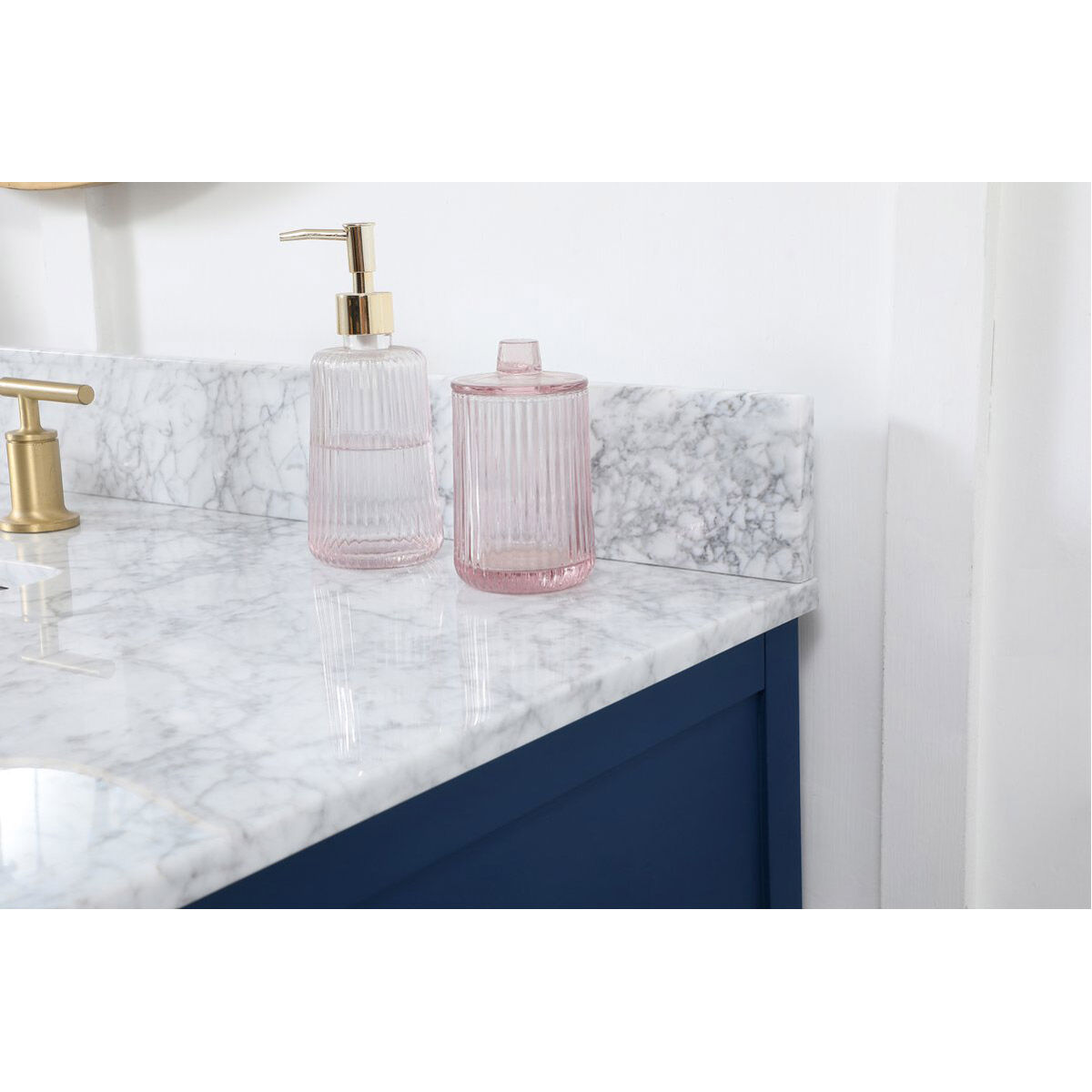 Franklin 48 X 22 X 35 inch Blue Bathroom Vanity Cabinet