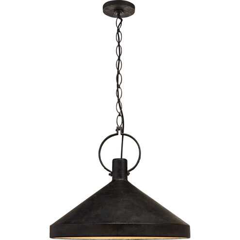 Suzanne Kasler Limoges 1 Light 24 inch Natural Rust Pendant Ceiling Light in Aged Iron, Grande