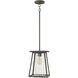 Burke LED 9 inch Oil Rubbed Bronze Outdoor Hanging Lantern