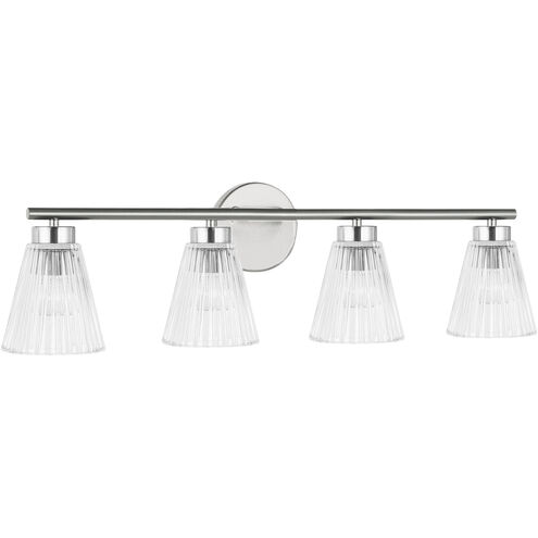 Vienna 4 Light 29 inch Polished Chrome Vanity/Bath Bar Wall Light