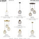 Geometric 1 Light 8 inch Bronze Mini Pendant Ceiling Light