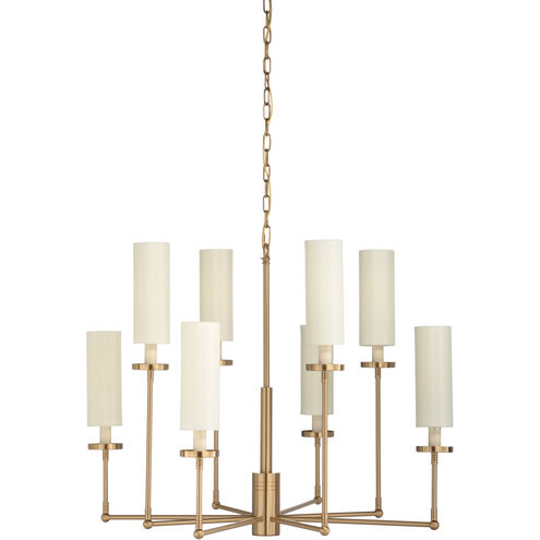 Chelsea House 8 Light 28 inch Antique Brass Chandelier Ceiling Light