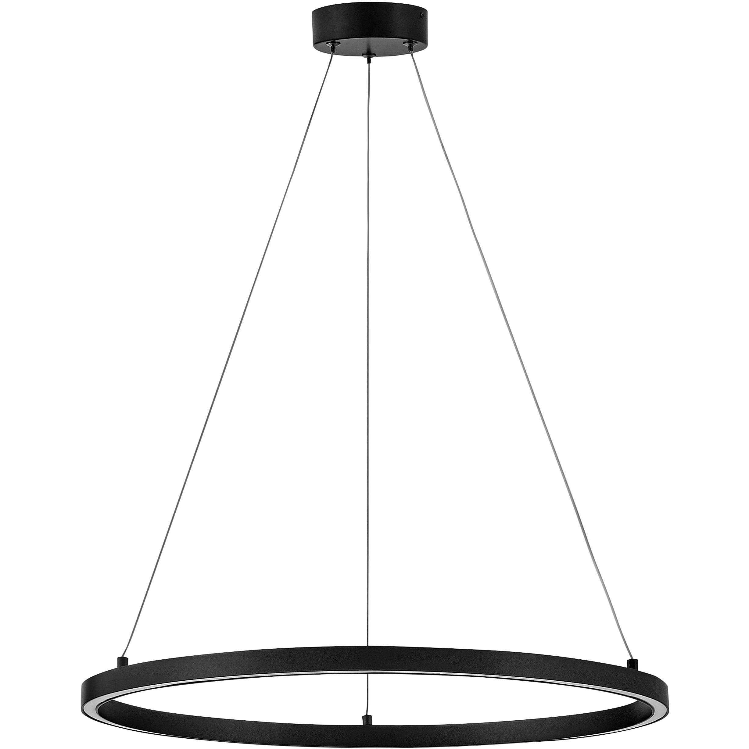 Kenna LED 25 inch Black Chandelier Ceiling Light