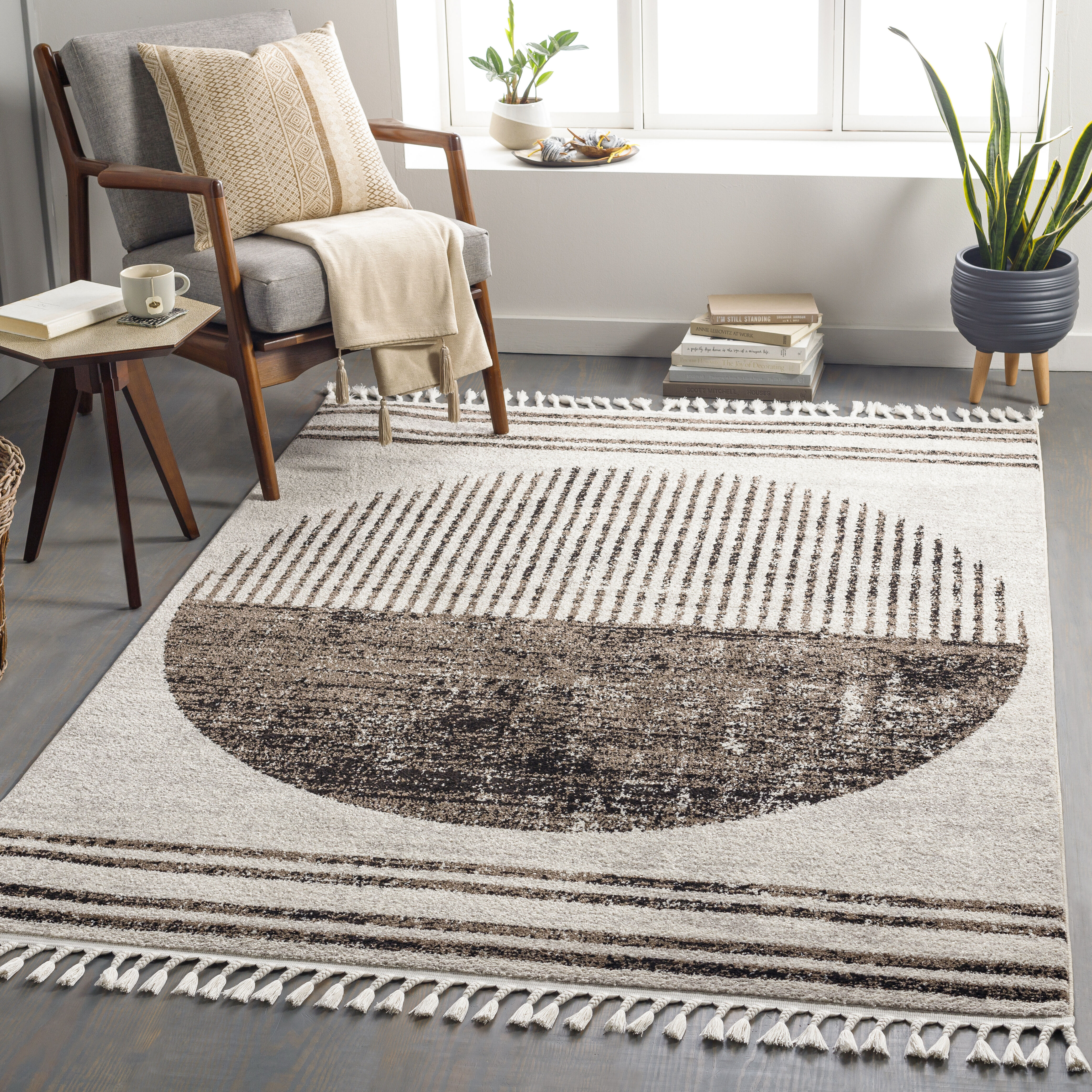 Blackburn 84 X 63 inch Light Gray Rug, Rectangle