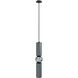 Cicada LED 4 inch Grey with Chrome Pendant Ceiling Light