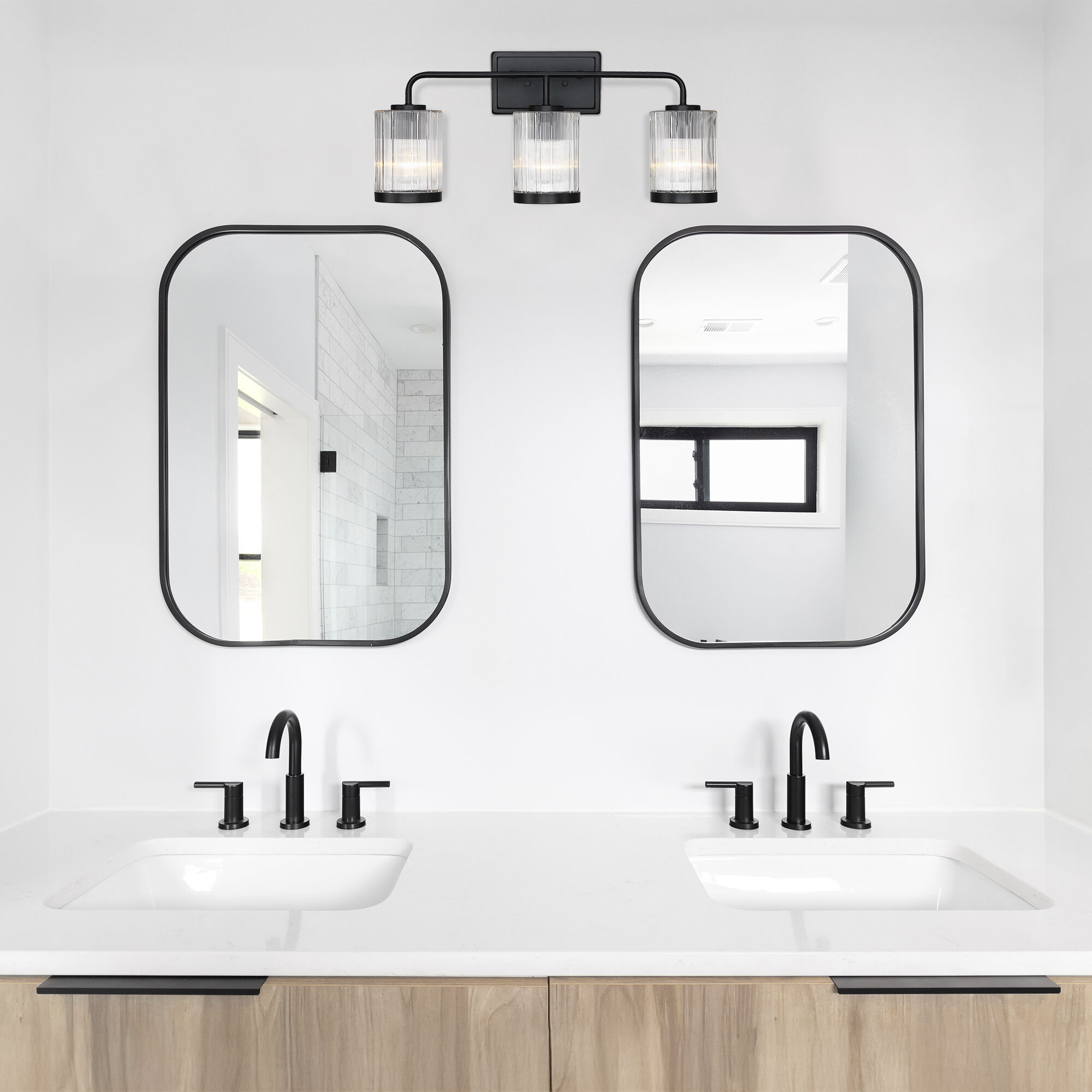 Aspen LED 24 inch Matte Black Vanity Wall Light