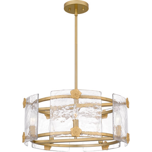 Jolie 6 Light 21 inch Light Gold Pendant Ceiling Light