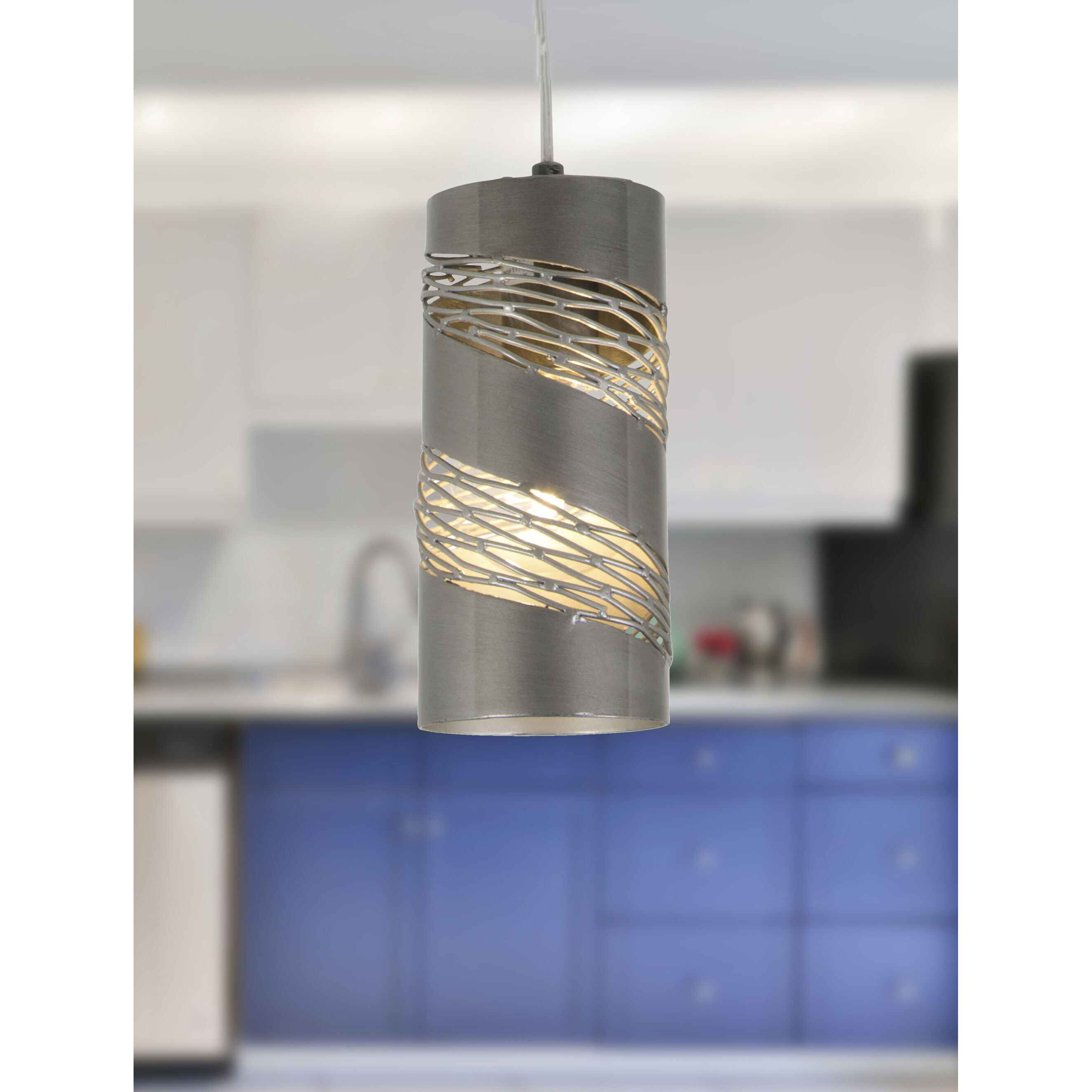 Flow 1 Light 4 inch Steel Mini Pendant Ceiling Light