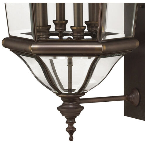 Augusta LED 39 inch Copper Bronze Outdoor Wall Mount Lantern, Large