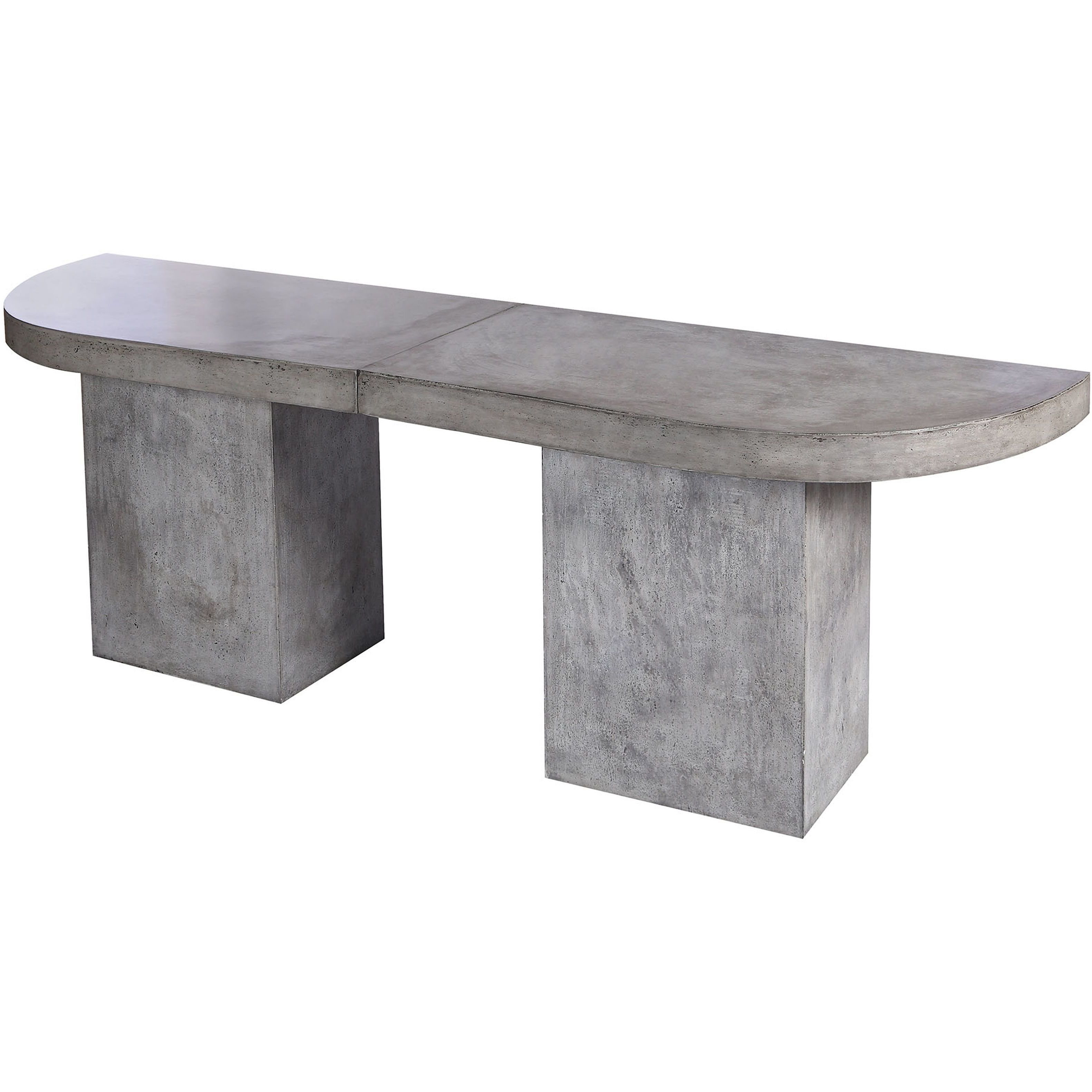 Millfield Polished Concrete Outdoor Bar in Left Side