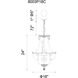 Stefania 8 Light 18 inch Chrome Down Chandelier Ceiling Light