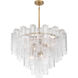 Torvento 15 Light 32.75 inch Legacy Brass Pendant Ceiling Light in Clear Handmade Glass