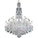 Sterling 45 Light 60 inch Polished Silver Chandelier Ceiling Light in Swarovski