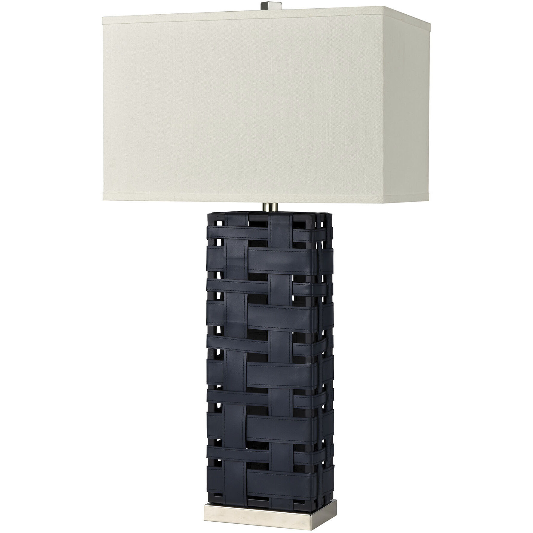 Strapped Down 32 inch 150 watt Navy Table Lamp Portable Light