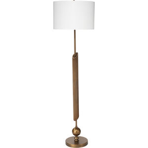 Ravel 58 inch 150.00 watt Antique Brass Metal Floor Lamp Portable Light