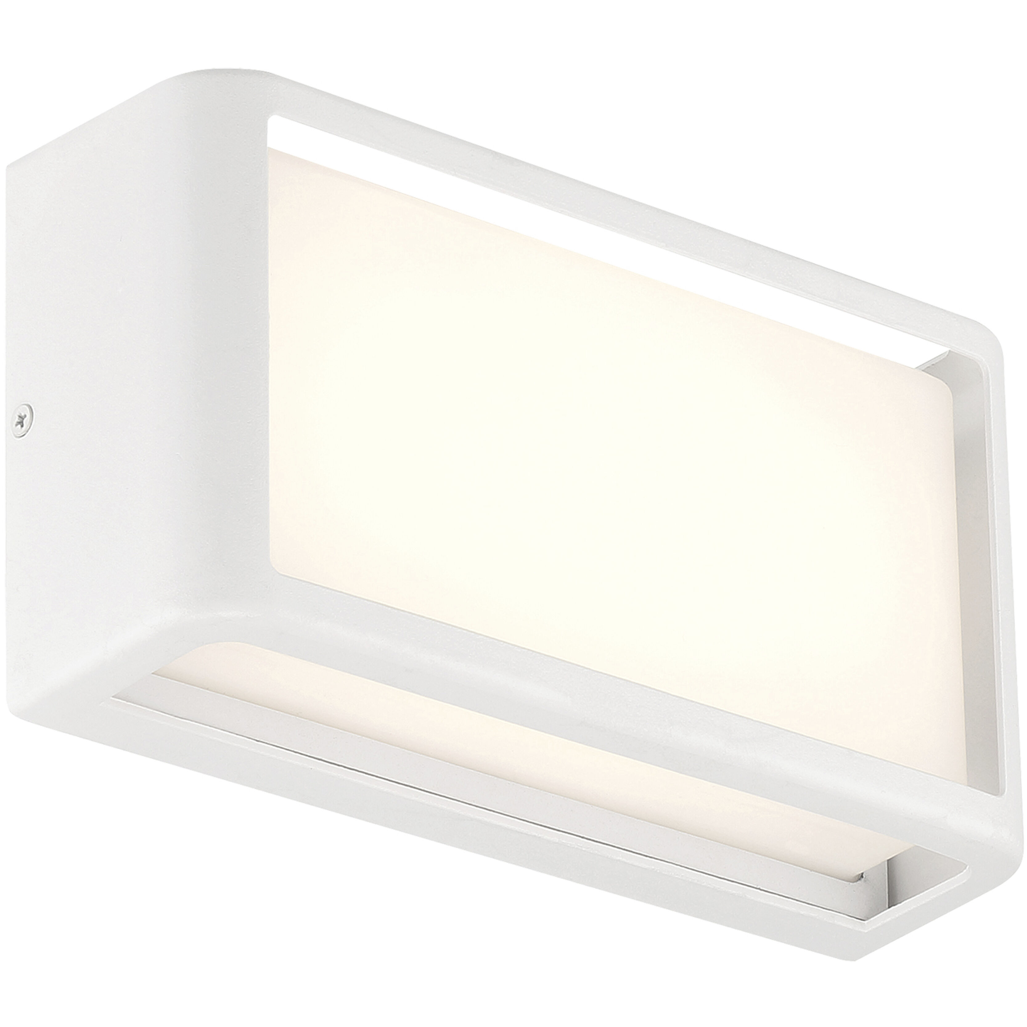 Malibu LED 5 inch White Outdoor Wall Sconce