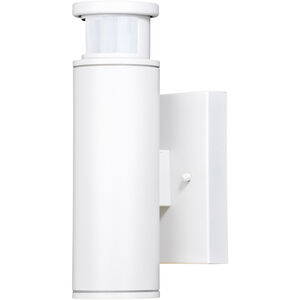 Chiasso LED 10 inch Textured White Outdoor Motion Sensor Wall