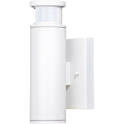 Chiasso LED 10 inch Textured White Outdoor Motion Sensor Wall